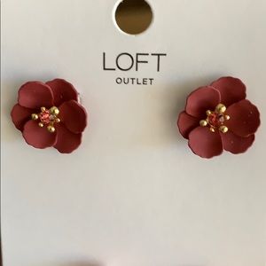 NWT Loft Flower Earrings